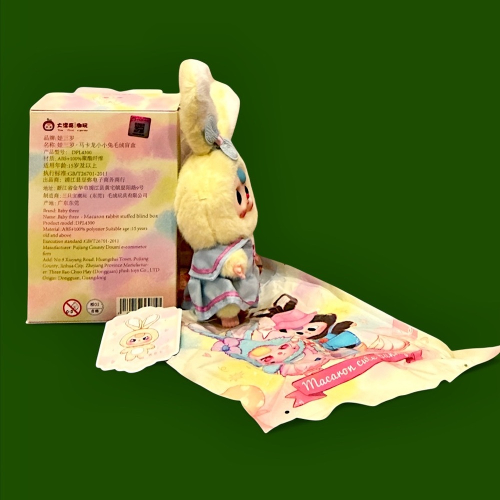 Baby Three Macaron Rabbit Stuffed Blind Box - Picture 3 of 11